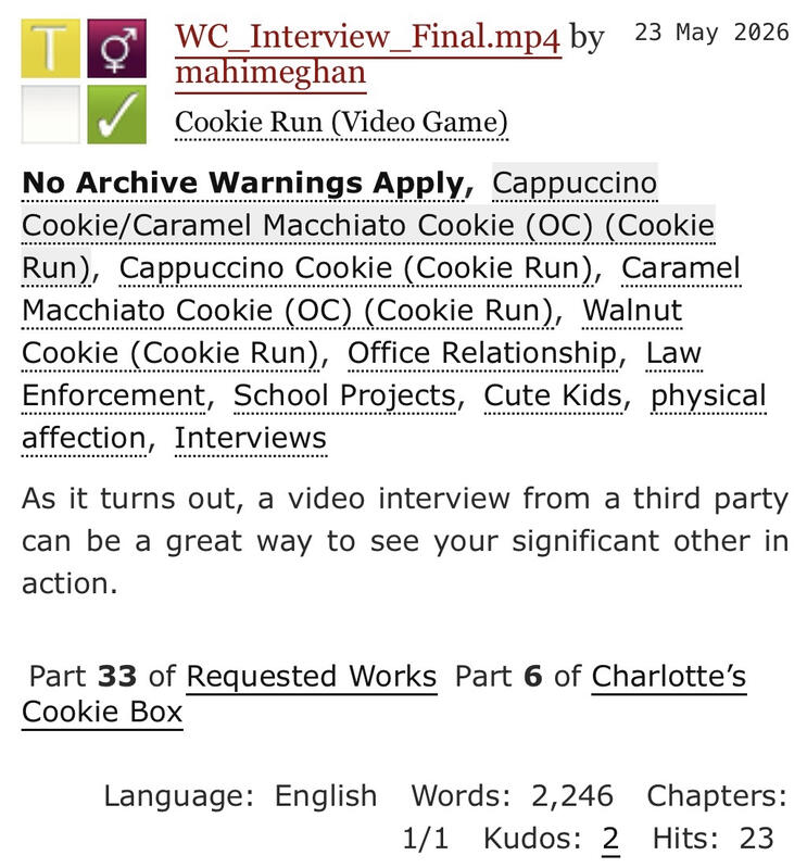 WC_Interview_Final.mp4 A thumbnail of mahimeghan's latest fanfiction "WC_Interview_Final.mp4."